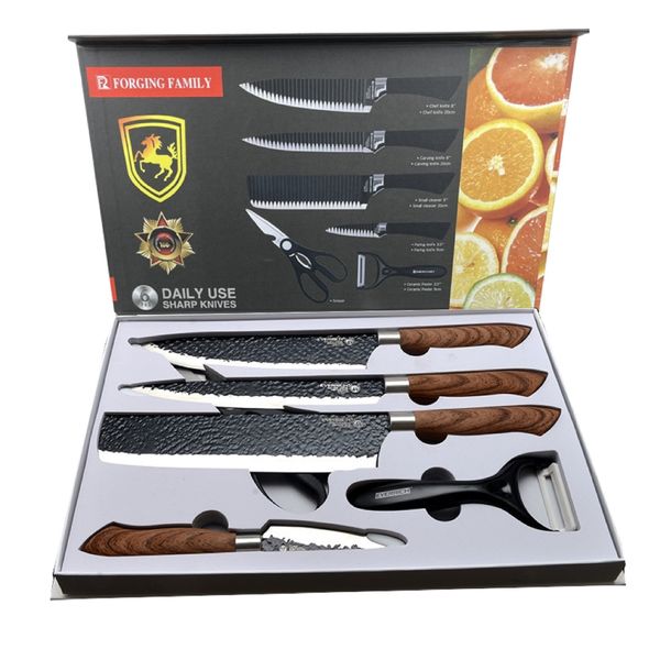 Kitchen Cooking Novelty Chef Quality Knife Set of 7