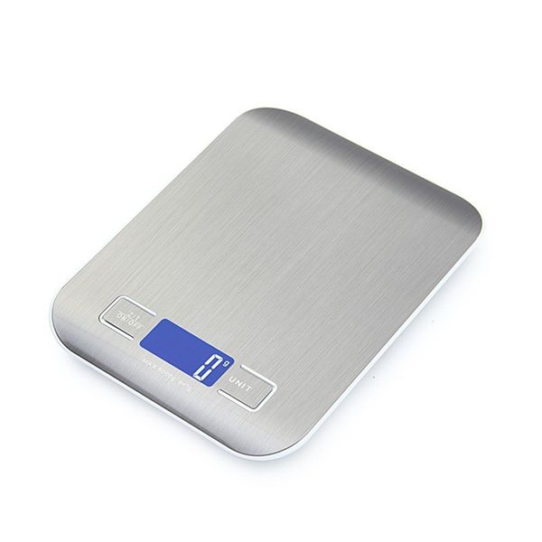 10kg Stainless Steel Kitchen Scale - Brushed Surface Baking Food Scale