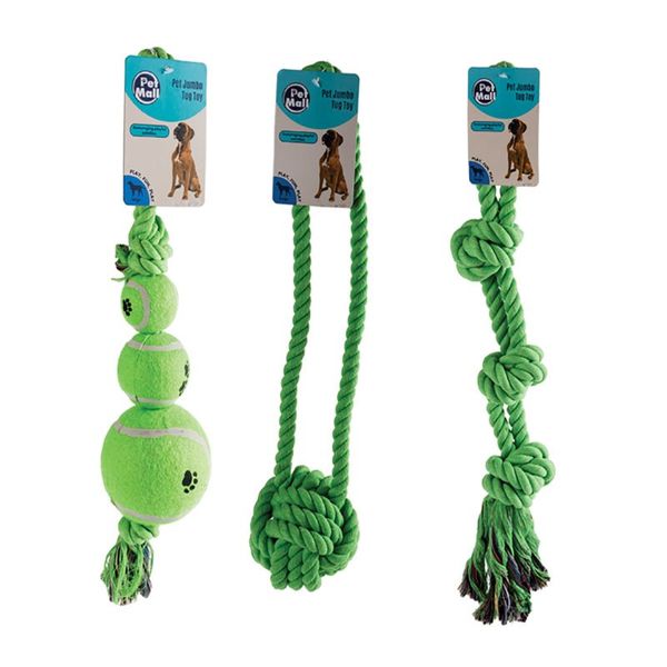Bulk Pack x 3 Pet Dog Toy Tug Rope Large Dogs