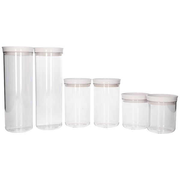 Danny Home Round Food Storage Jar Set 6 Piece