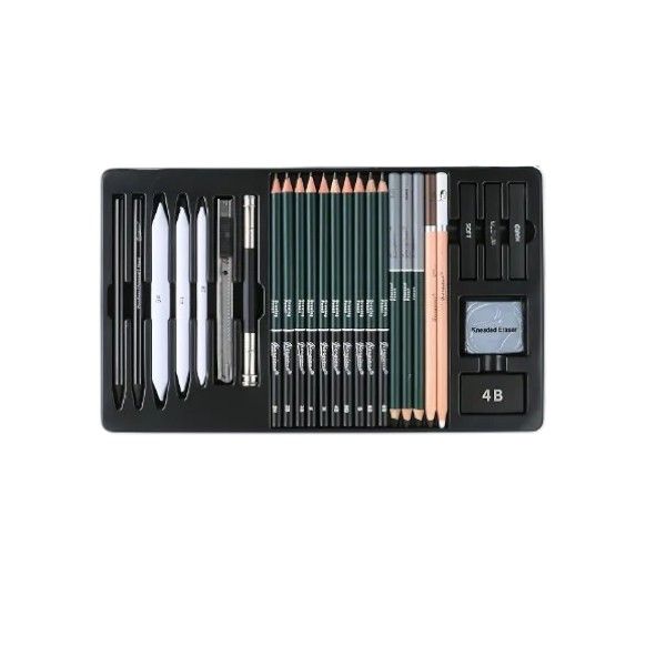 27 Piece - Creative Vision Drawing Set - Charcoal