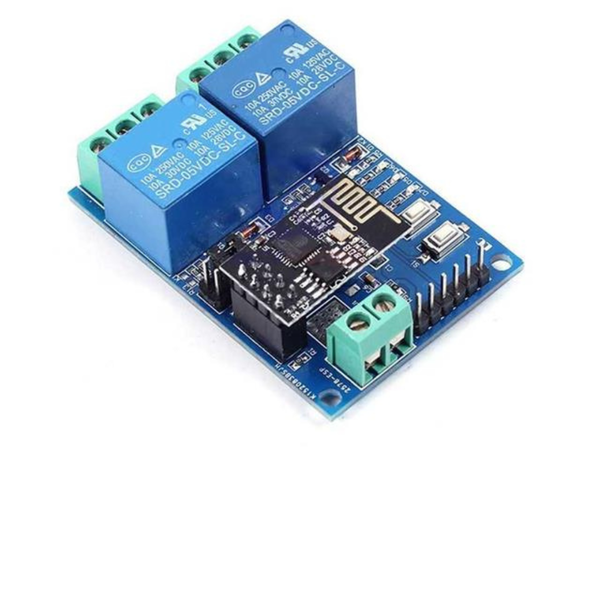 HKD ESP8266 2-Channel WiFi Relay Module 5V 10A with ESP-01