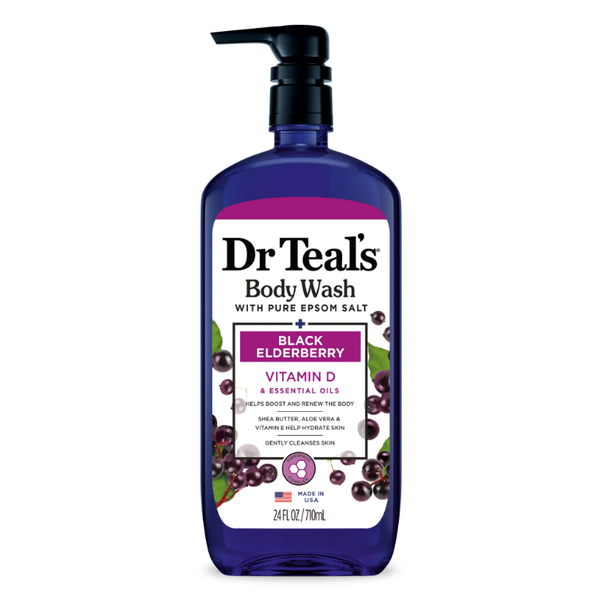 Dr Teals Body Wash 710ml- Black Elderberry