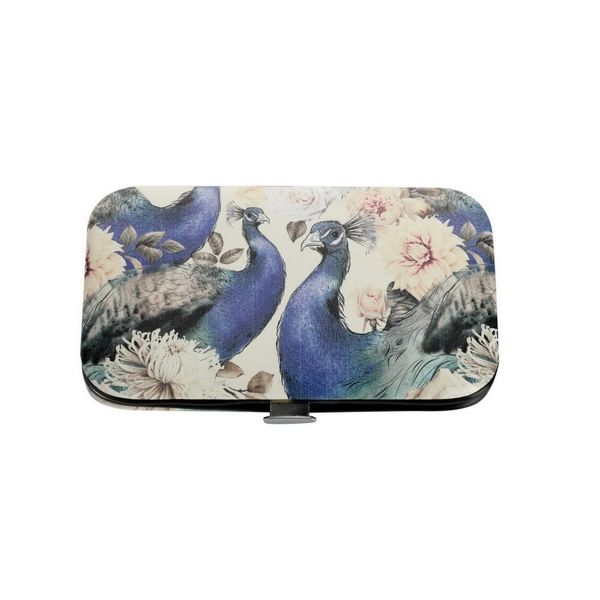 Manicure Set - Blue Peacocks