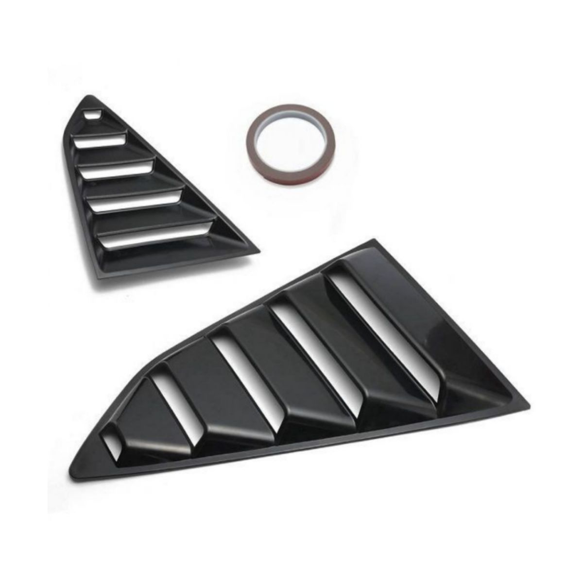 Golf 5 Quarter Window Louvres Glossblack set of 2 | Shop Today. Get it ...