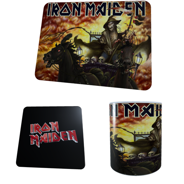 Iron Maiden C - Aesthetic - Coffee Mug, Coaster and Mouse Pad Combo