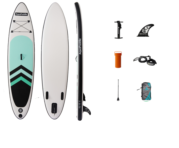 AuaPaddle Inflatable SUP Stand Up Paddle Board Kit 320 X 76 X 15