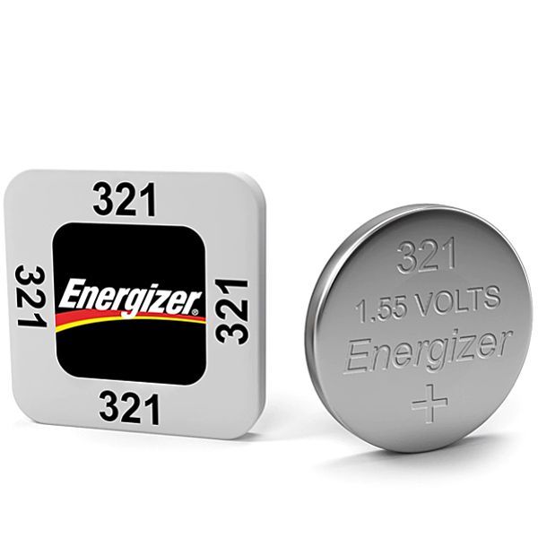 Energizer 321 Silver Oxide Watch Battery Box of 10