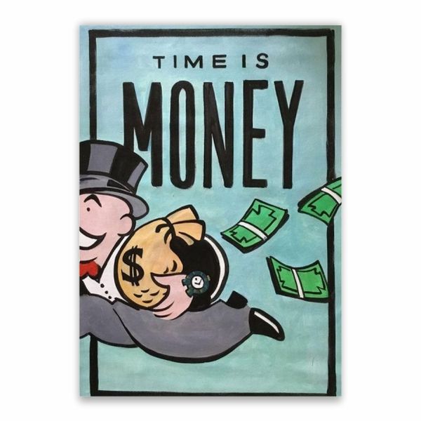 Time Is Money Monopoly Poster - A1