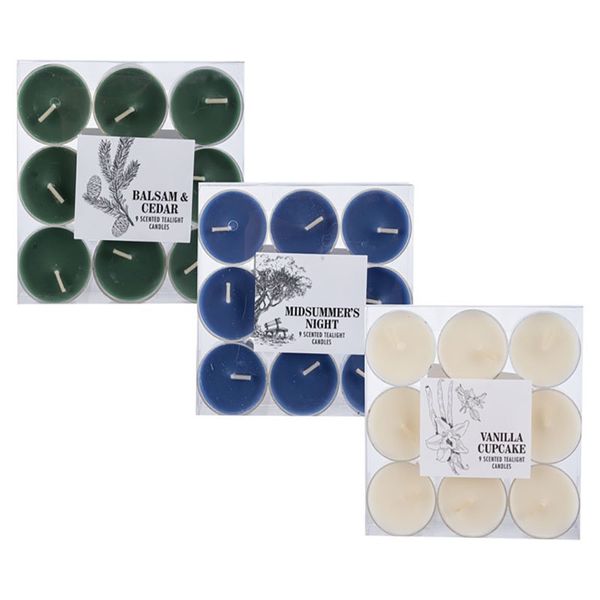 Bulk Pack x 3 Candle Tea-Light - 9 Piece Per Pack High Scent
