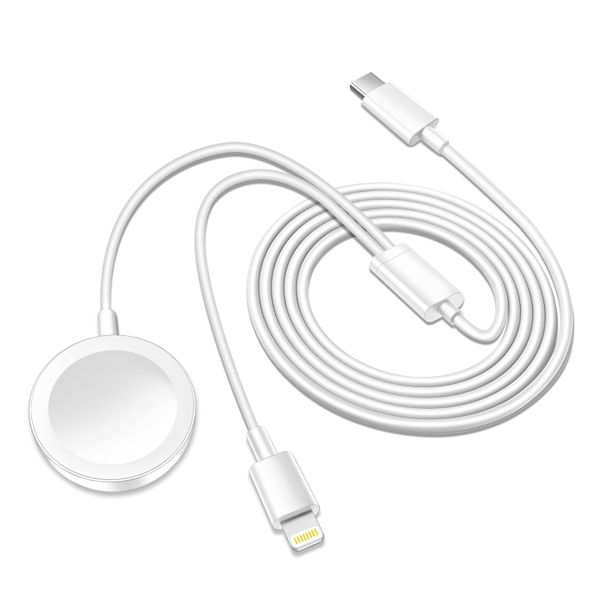 2 in 1 USB-C Magnetic Fast Charging Charger Compatible with iWatch &amp; iPhone