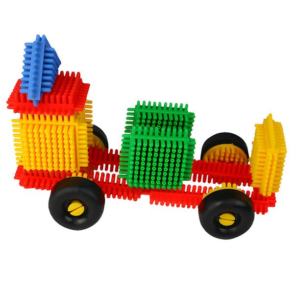Interlocking Educational Stem Building Blocks With Wheels