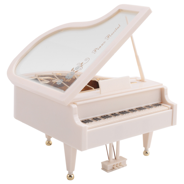 Piano Music Box White