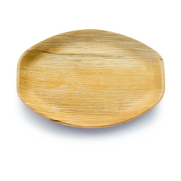 Eco-Friendly Palm Leaf Plate Serving Plates - 10 Pack