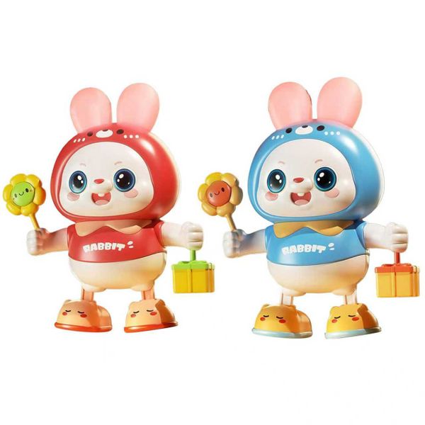 Musical Dancing Rabbit with Flashing Light Waddle Electronic Toy