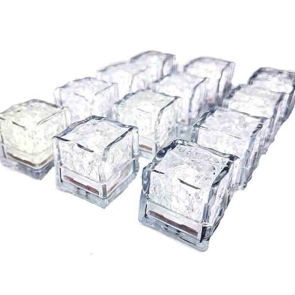 12Piece Multi Color Led Ice Cubes for Drinks with Changing Lights