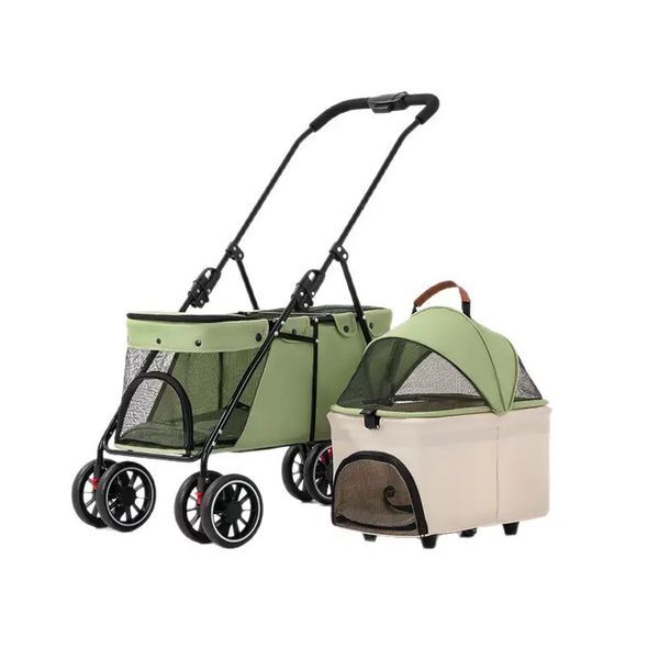 Pet Pram - Detachable Carrier - Pet Stroller