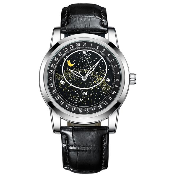 Rotating Starry Sky Disk Golden Shiton Watch Men's Fashion Fully Automatic