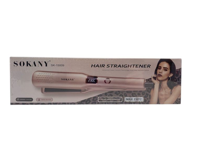 Sokany White Hair Straightener