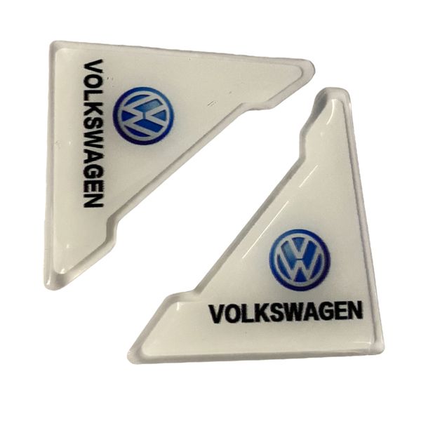 2 Piece White Car Door Anti-Scratch Corner Cover Protector Sticker for Merc