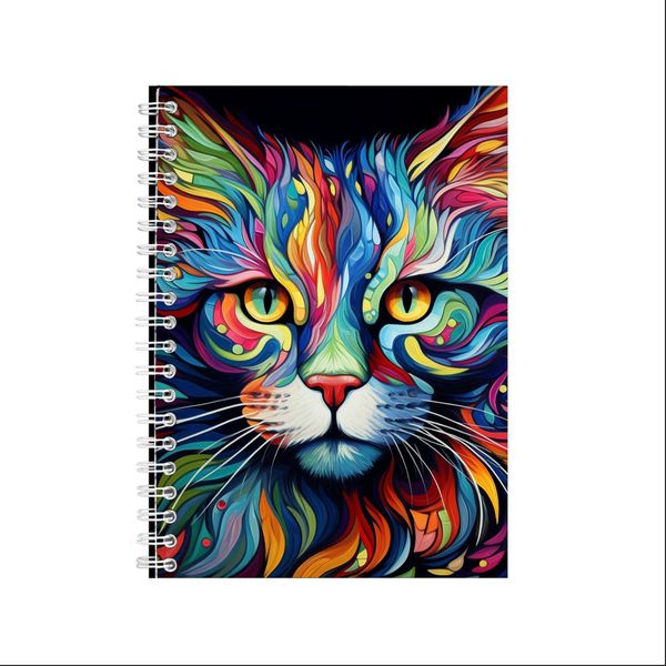 CAT VIBRANT 2 A5 Notebook Gift Idea Notepad 227