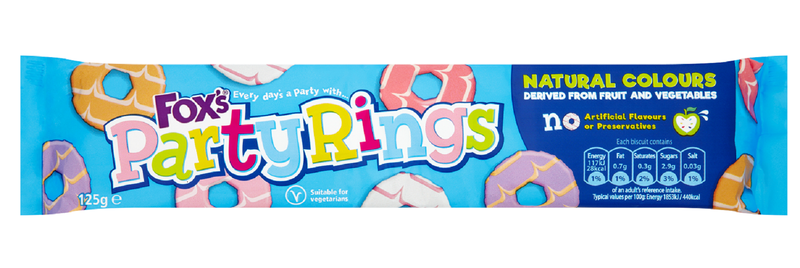 Fox's Party Iced Rings 125g (Box of 16)