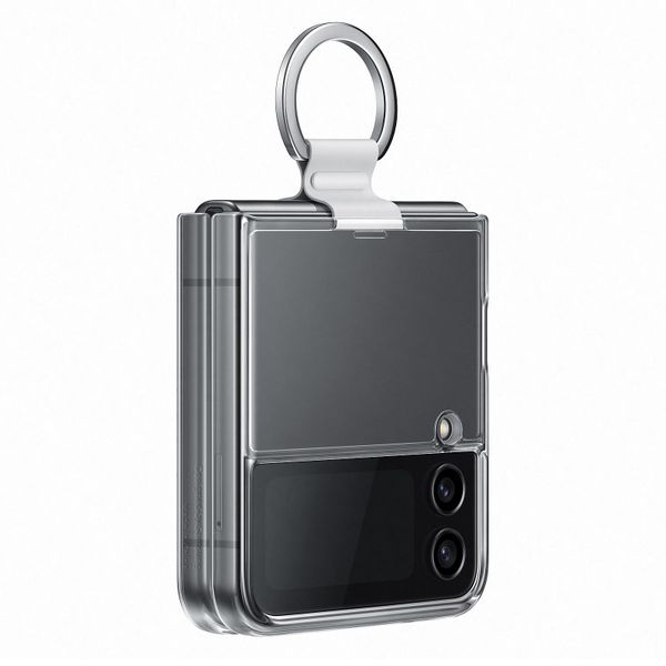 Samsung Original Clear Cover With Ring For Galaxy Z Flip 4 - Clear