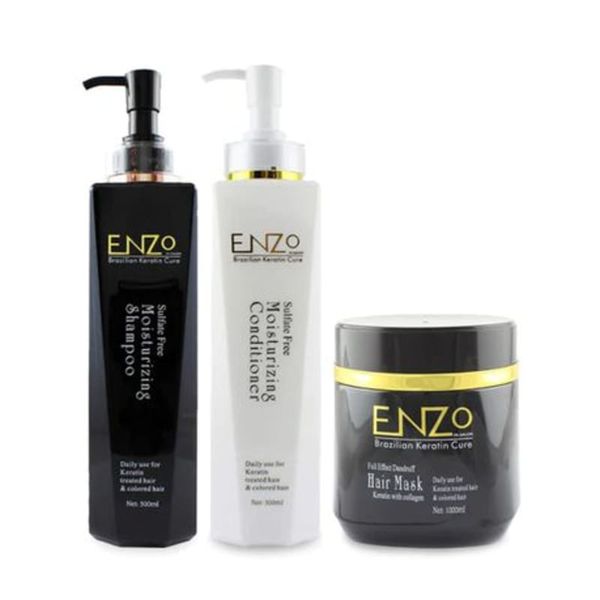 ENZO - Collagen Hair Mask ,Hydrating Shampoo &amp; Conditioner for Coloured