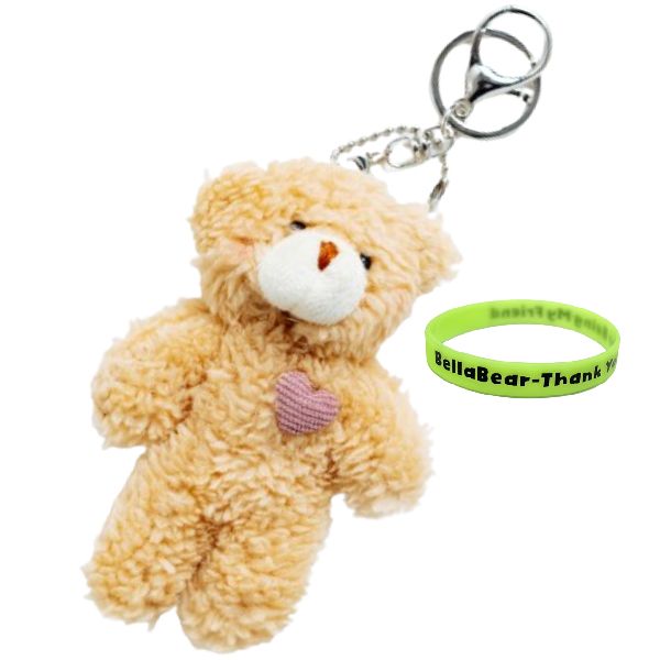 Mothersday Teddy Keychain &amp; BellaBear Wristband