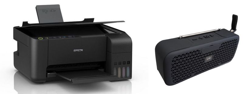 Epson L3150 Ink Tank Wireless Print Scan Copy - SAVE + Wireless Speaker
