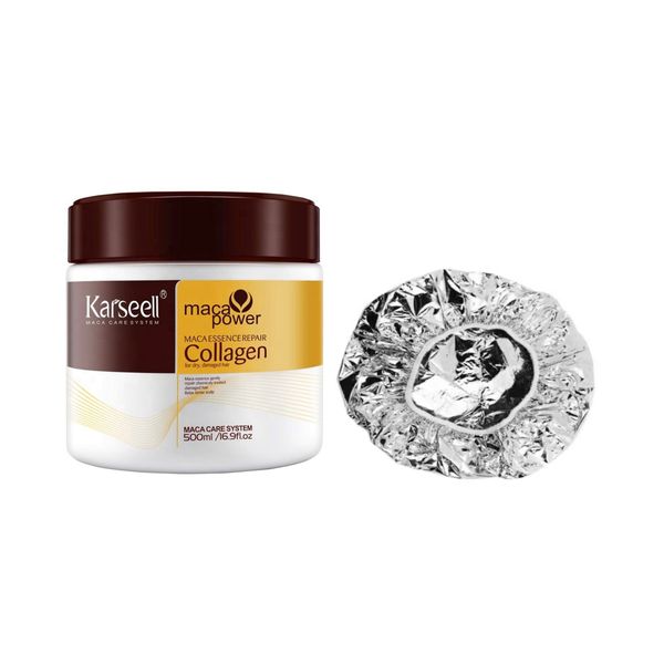 Karseell 500ml Collagen Hair Conditioner &amp; Foil Conditioning Cap
