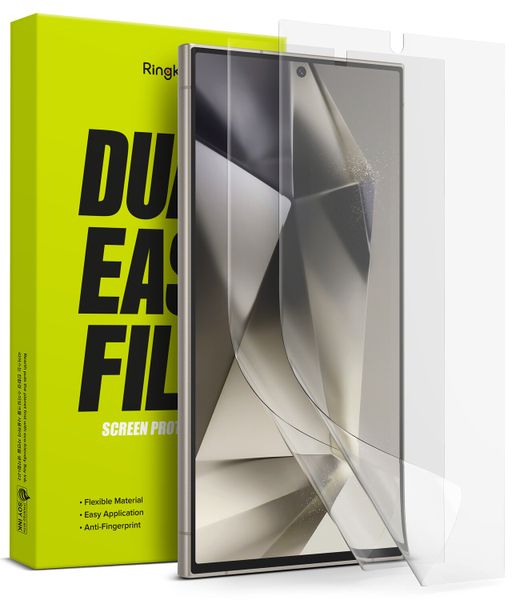 Dual Easy Film (2 Pack) Premium Screen Protector for Galaxy S24 Ultra