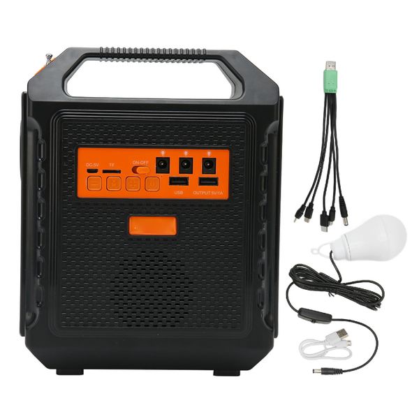 Solar Bluetooth Speaker Multifunction Enhanced Bass Stereo Sound FM Radio