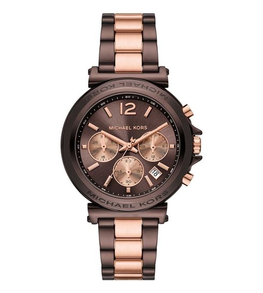 Michael - Kors Women Chocolate Bronze Leisure Watch MK7496