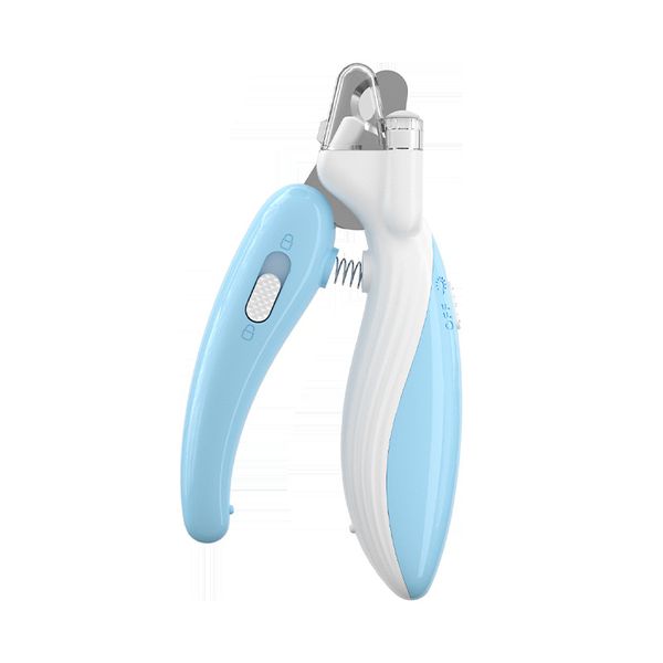 Ergonomic Pet Nail Clipper LED Trimmer for Dogs and Cats