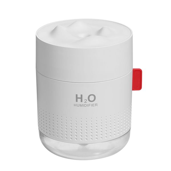 500ml Portable Mini Cool Mist Humidifier with Night Light - White