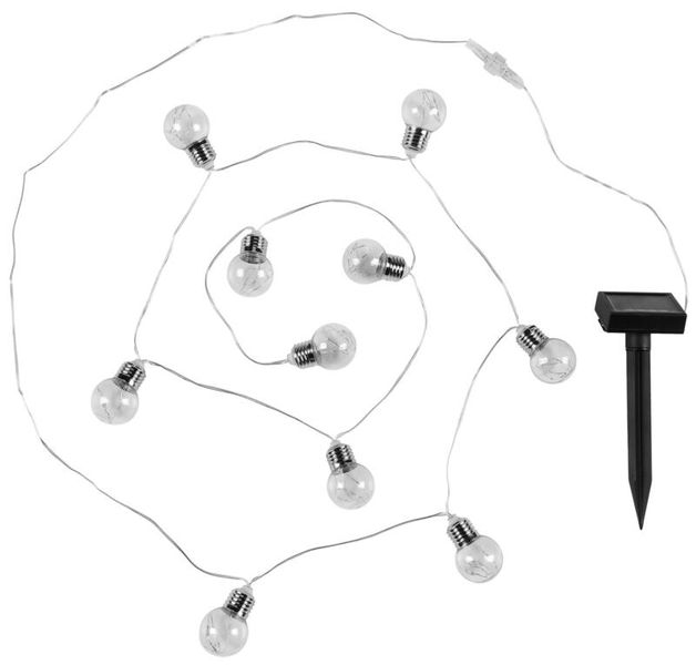 Inspire Solar Guirlande LED 10xbulb 4.5cm Warm White