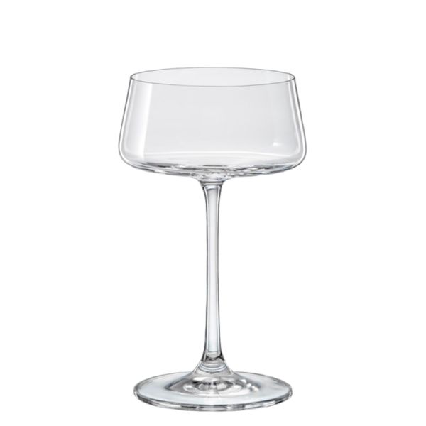 Crystalex Xtra Crystal Champagne Coupe Glasses 220ml - Set of 6