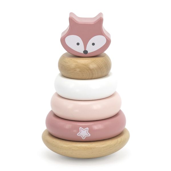 PolarB Fox Stacker Wooden Toy
