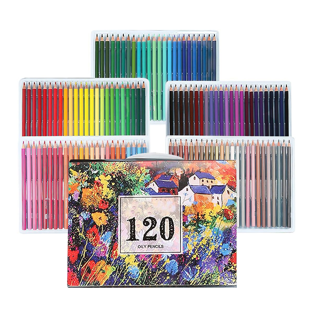 Color Drawing Art Pencil Oil-based Colored Pencil Set -120 Colors ...