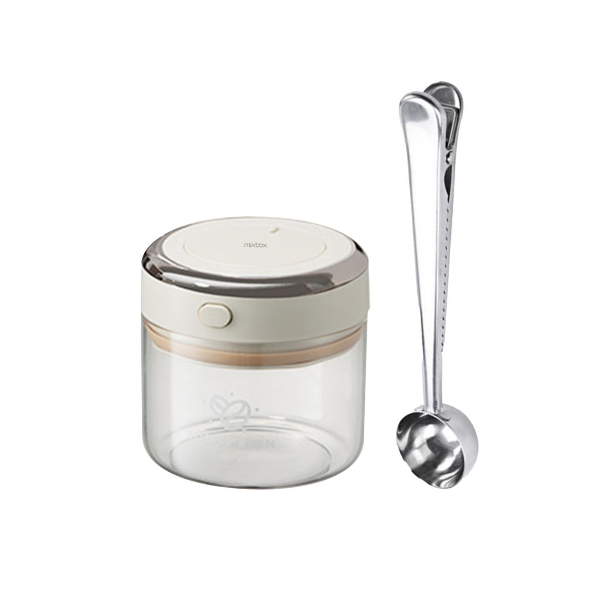 Mix Box Coffee Bean Storage Container With Spoon,500ml