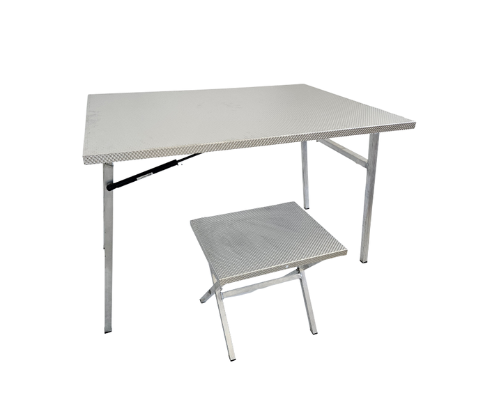 Aluminium camping table set