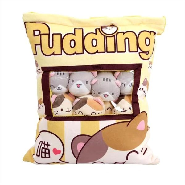 Cute Cat Snack Pillow Pudding Plushie A Bag Of Animal Plush Doll