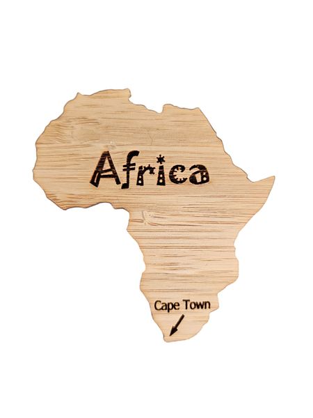 South African Souvenir Bamboo Magnet - Cape Town
