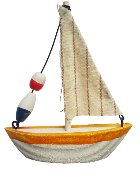 Mini Sail Boat Decor - 10cm x 13cm