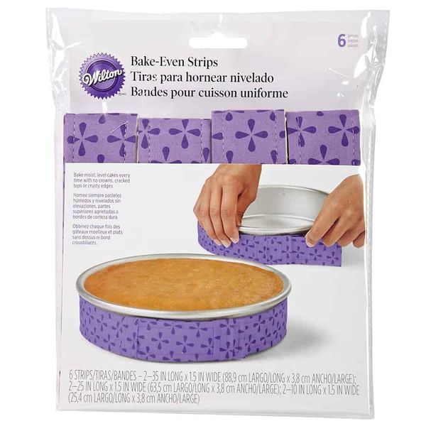 Wilton Bake-Even Strips Cake Baking Decorating Moisture Keeping 6 Piece Set