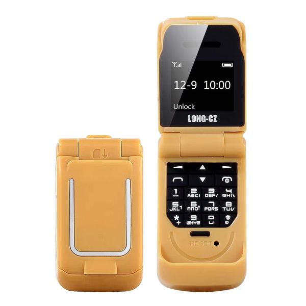 FM Radio Magic Voice Hands-free Direct Pull Small Mobile Phone - Yellow
