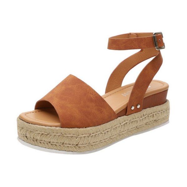 Optic Stylish Women Platform Summer Sandals - Brown