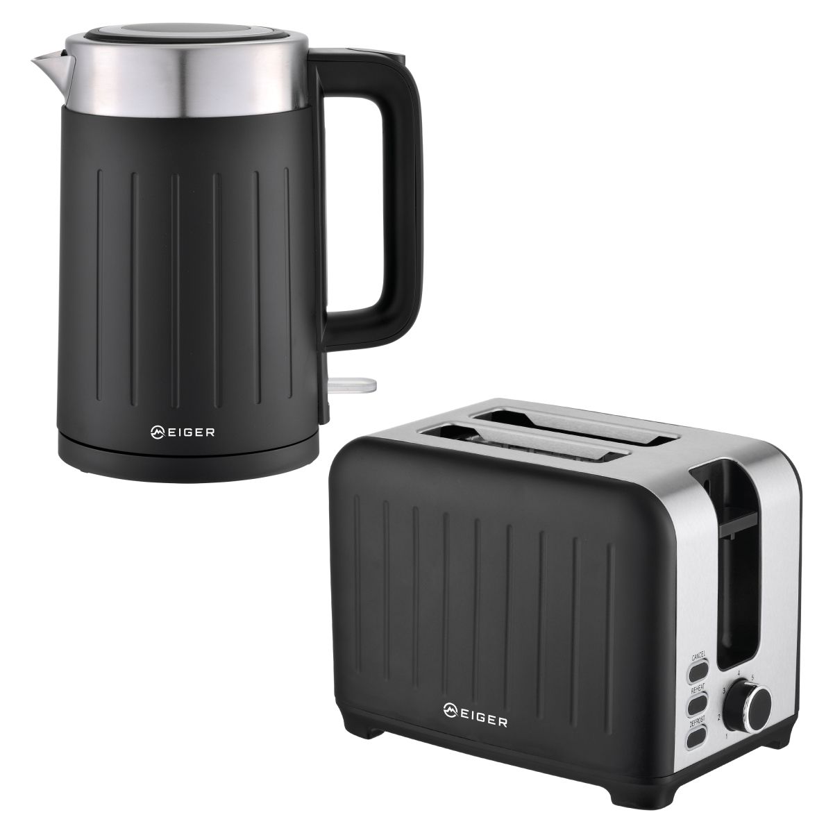 Eiger Kettle & Toaster Combo Linea Nero & Alinea Nero Series Shop