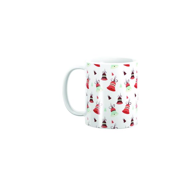 PepperSt Mug - Christmas Pattern Retro Bell Bow Decorative